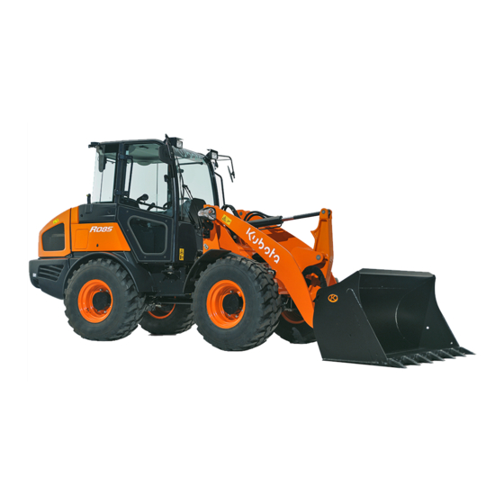 Kubota R085 Gebruiksaanwijzing