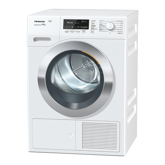 Miele TKG 850 WP Gebruiksaanwijzing