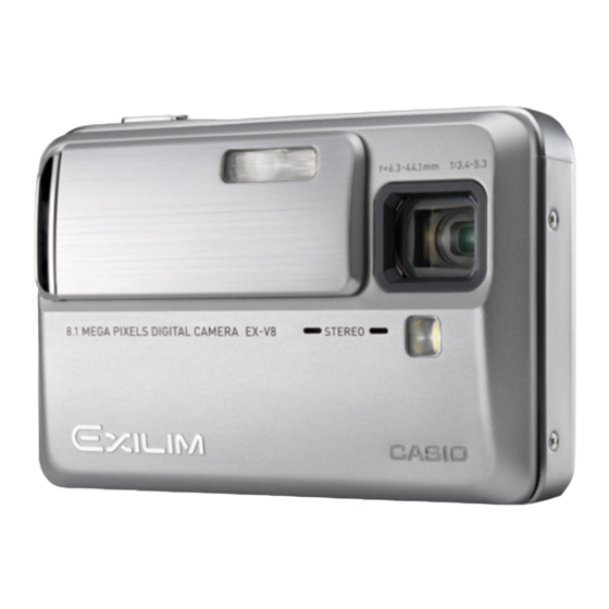 Casio Exilim EX-V8 Gebruiksaanwijzing