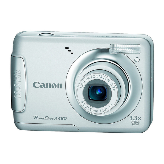 Canon PowerShot A480 Gebruikershandleiding