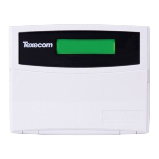 Texecom Speech Dialler Handleiding