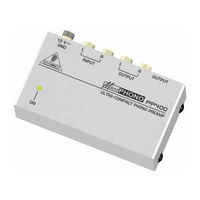 Behringer MICROPHONO PP400 Gebruikershandleiding