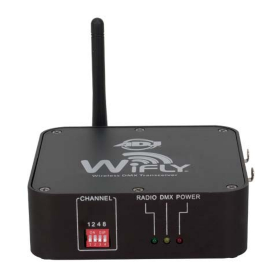 ADJ WIFLY TRANSCEIVER Gebruikershandleiding