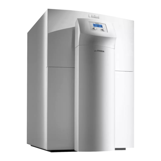 Vaillant geoTHERM VWS 220/3 Gebruiksaanwijzing