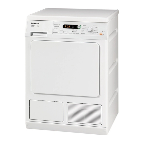 Miele T 8000 WP EcoCare Gebruiksaanwijzing