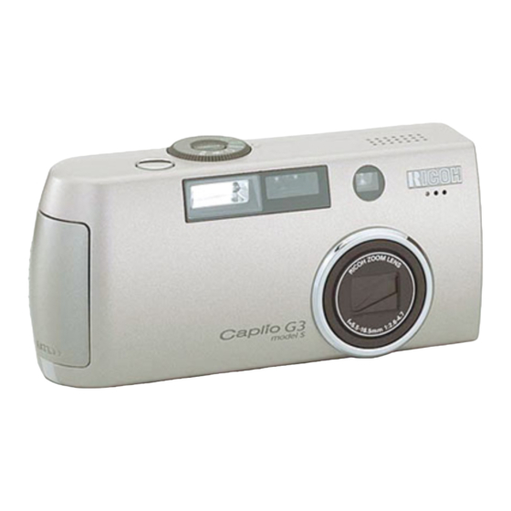 Ricoh Caplio G3 Gebruikershandleiding