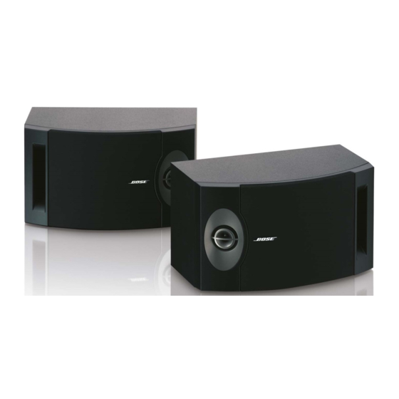 Bose 201 V Direct/Reflecting Series Gebruiksaanwijzing