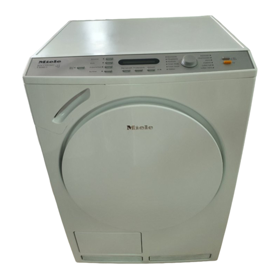 Miele T 9266 C Gebruiksaanwijzing