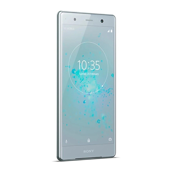 Sony Xperia XZ2 Premium H8116 Gebruikershandleiding