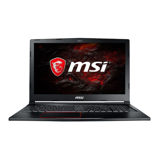 MSI GE73VR Gebruikershandleiding