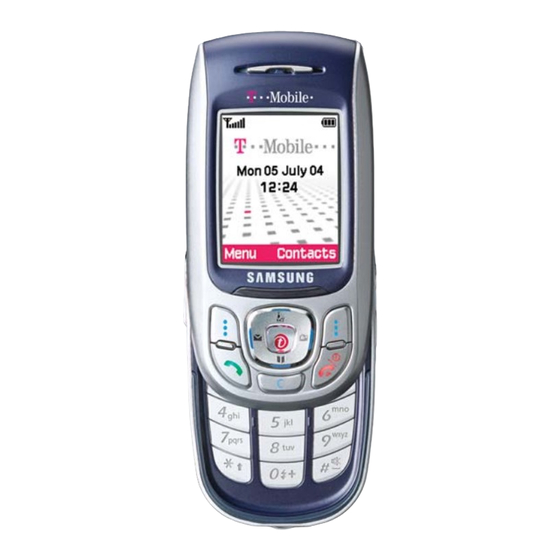 Samsung SGH-E820 Gebruiksaanwijzing