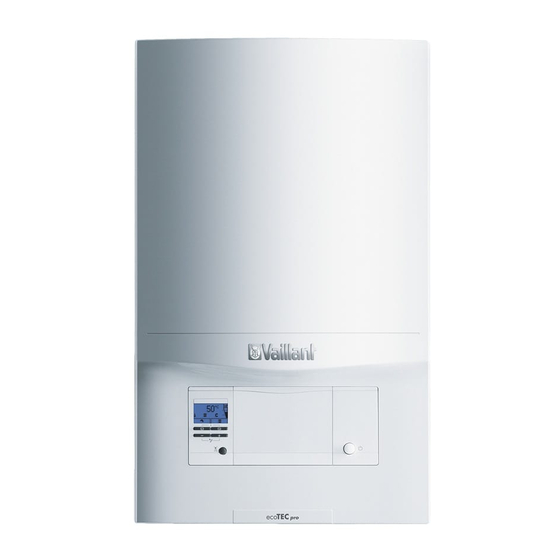 Vaillant ecoTEC pro VC Installatie- En Onderhoudshandleiding