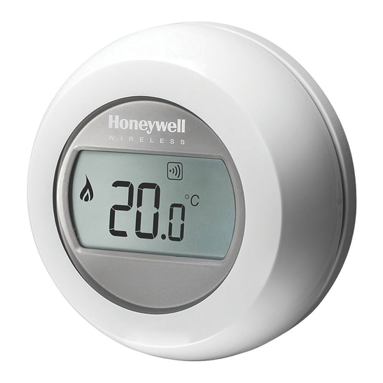 Honeywell Home T87RF ROUND WIRELESS Gebruiksaanwijzing