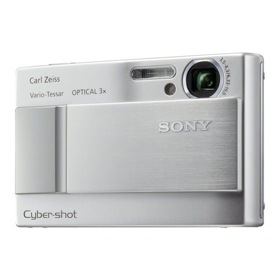 Sony Cyber-Shot DSC-T10 Gebruiksaanwijzing