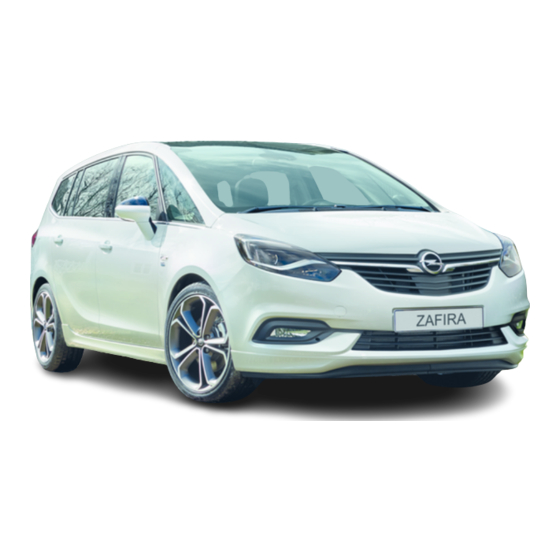 Opel ZAFIRA 2017 Gebruikershandleiding