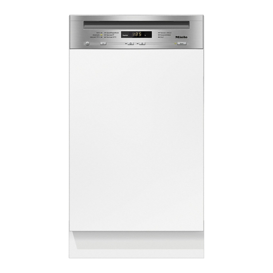 Miele G 4720 Gebruiksaanwijzing