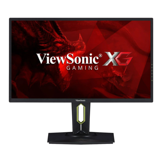 ViewSonic XG2560 Gebruikshandleiding