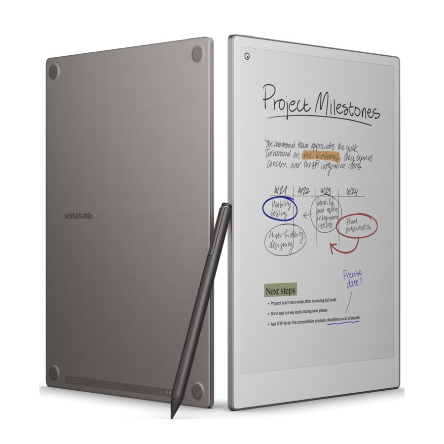 reMarkable Paper Pro RM02A en Type Folio RM08B