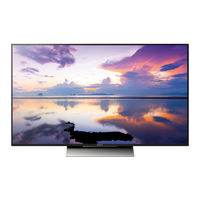 Sony BRAVIA KD-49XD83 Series Referentie Gids