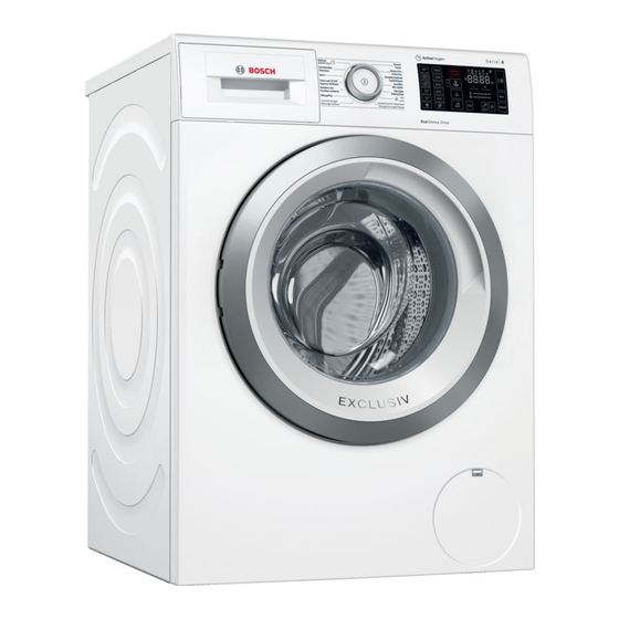 Bosch WAT28790FG Gebruiksaanwijzing En Installatievoorschrift