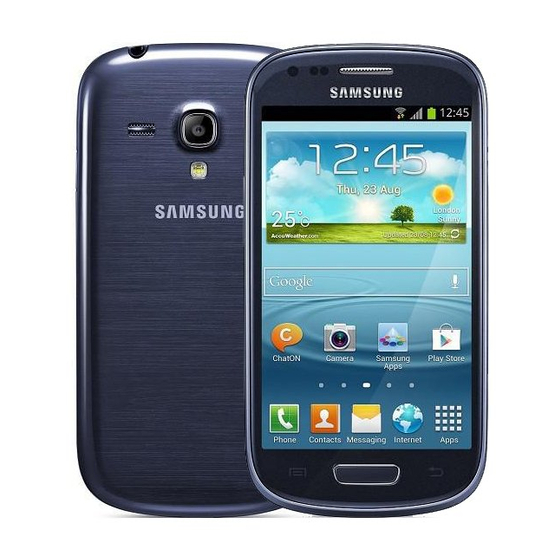 Samsung Galaxy S3 Mini Gebruiksaanwijzing