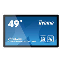 Iiyama ProLite TF5538UHSC Gebruikershandleiding