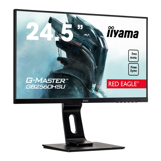 Iiyama G-MASTER Red Eagle GB2560HSU-B1 Gebruikershandleiding