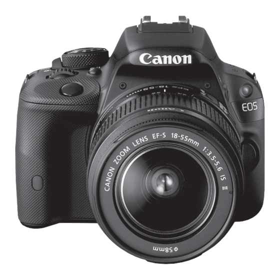 Canon EOS 100D Instructiehandleiding