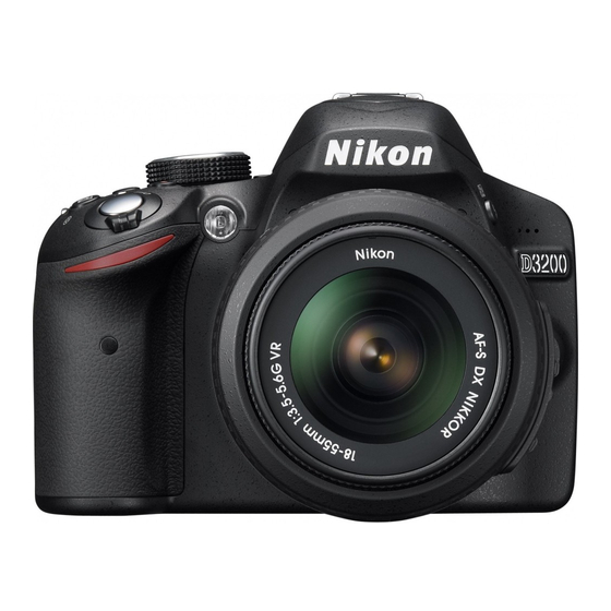 Nikon D3200 Gebruikshandleiding