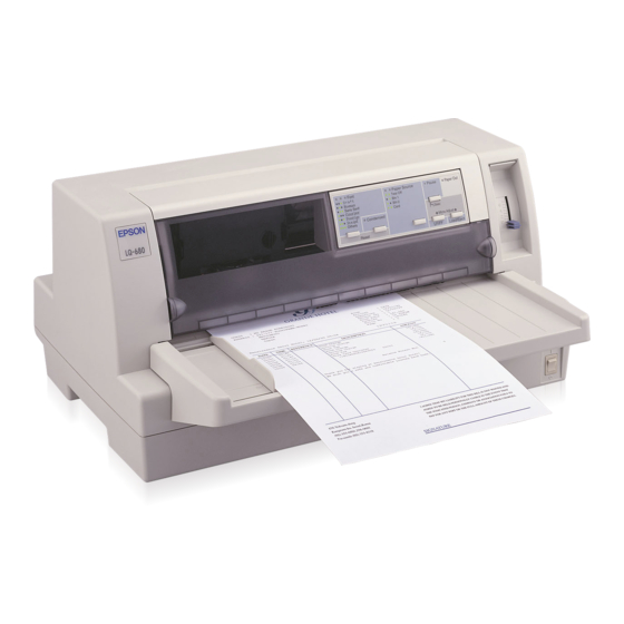 Epson LQ-680 Gebruikershandleiding