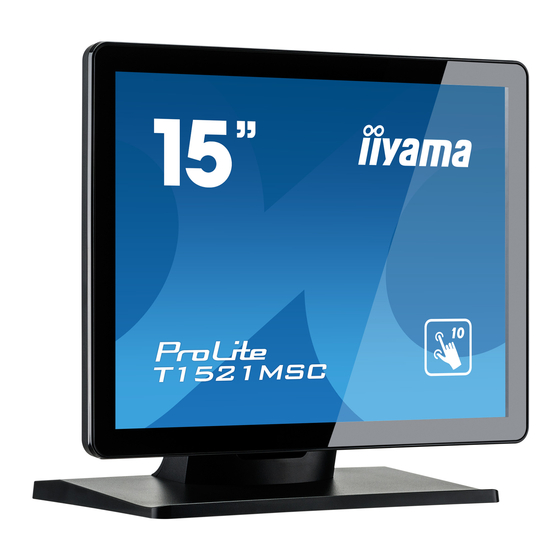 iiayma ProLite T1521MSC Gebruikershandleiding