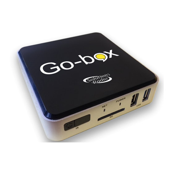 Solutions Radio Go-box Handleiding