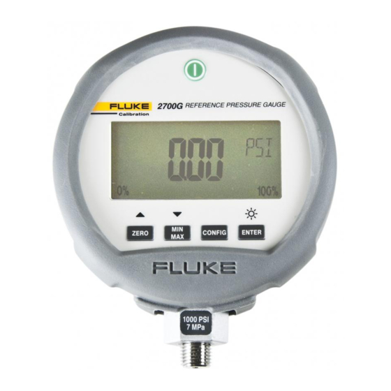 Fluke Calibration 2700G Series Gebruiksaanwijzing