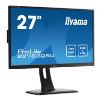 Iiyama ProLite E2783QSU Gebruikershandleiding