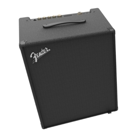 Fender RUMBLE-STAGE 800 Gebruikershandleiding