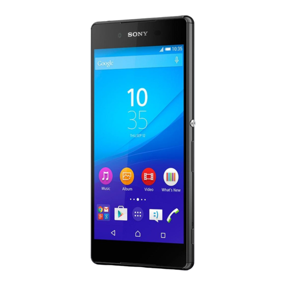 Sony Xperia Z3+ Dual E6533 Gebruikershandleiding