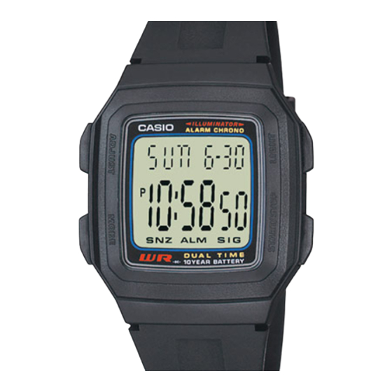 Casio 2518 Gebruiksaanwijzing