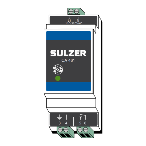 Sulzer ABS CA 461 Installatiehandleiding