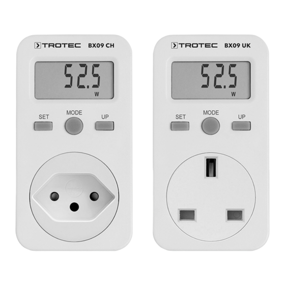 Trotec BX09 Gebruiksaanwijzing