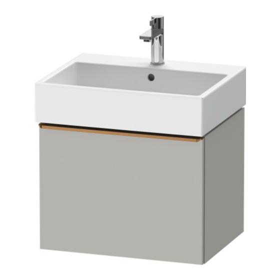 DURAVIT D-Neo DE 4271 Montagehandleiding