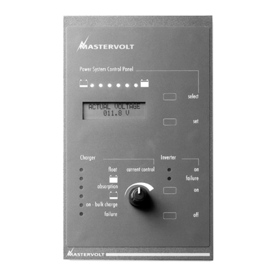 Mastervolt SYSTEM MANAGER COMBI Gebruikershandleiding