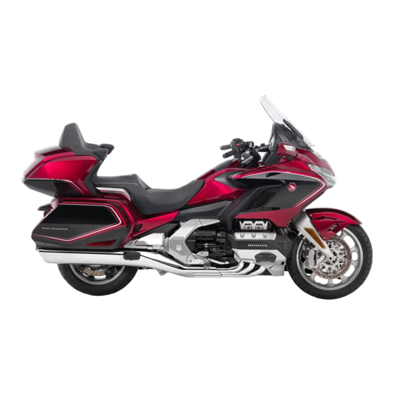 Honda Goldwing GL1800 2017 Instructieboekje