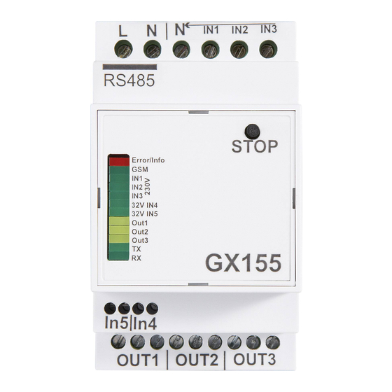 C-Control GX155 Gebruiksaanwijzing