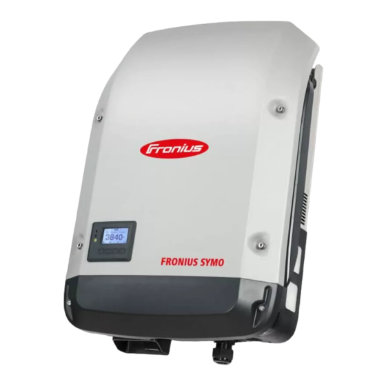 Fronius Symo 3.0-3-S Gebruiksaanwijzing