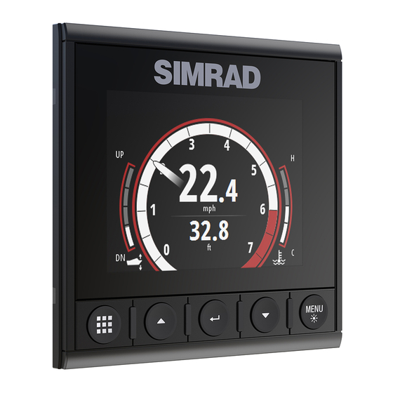 Simrad IS42 Display Verkorte Handleiding