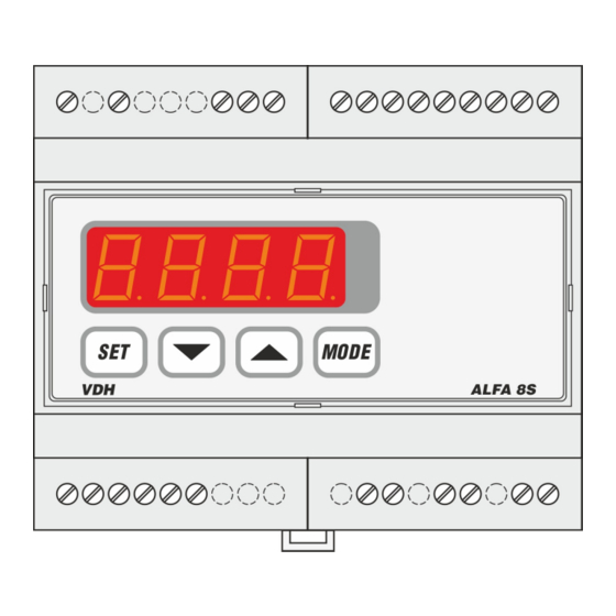 VDH ALFA 8S Handleiding