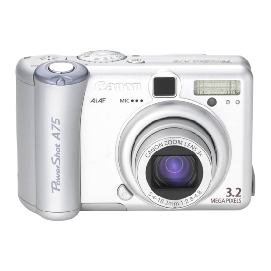 Canon PowerShot A75 Gebruikershandleiding