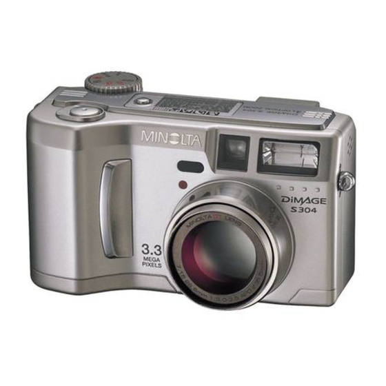 Minolta DIMAGE S304 Gebruiksaanwijzing