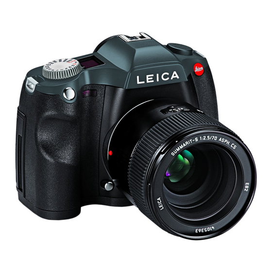 Leica S Gebruiksaanwijzing