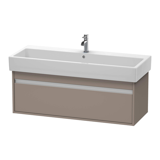 DURAVIT Ketho KT 6690 Montagehandleiding